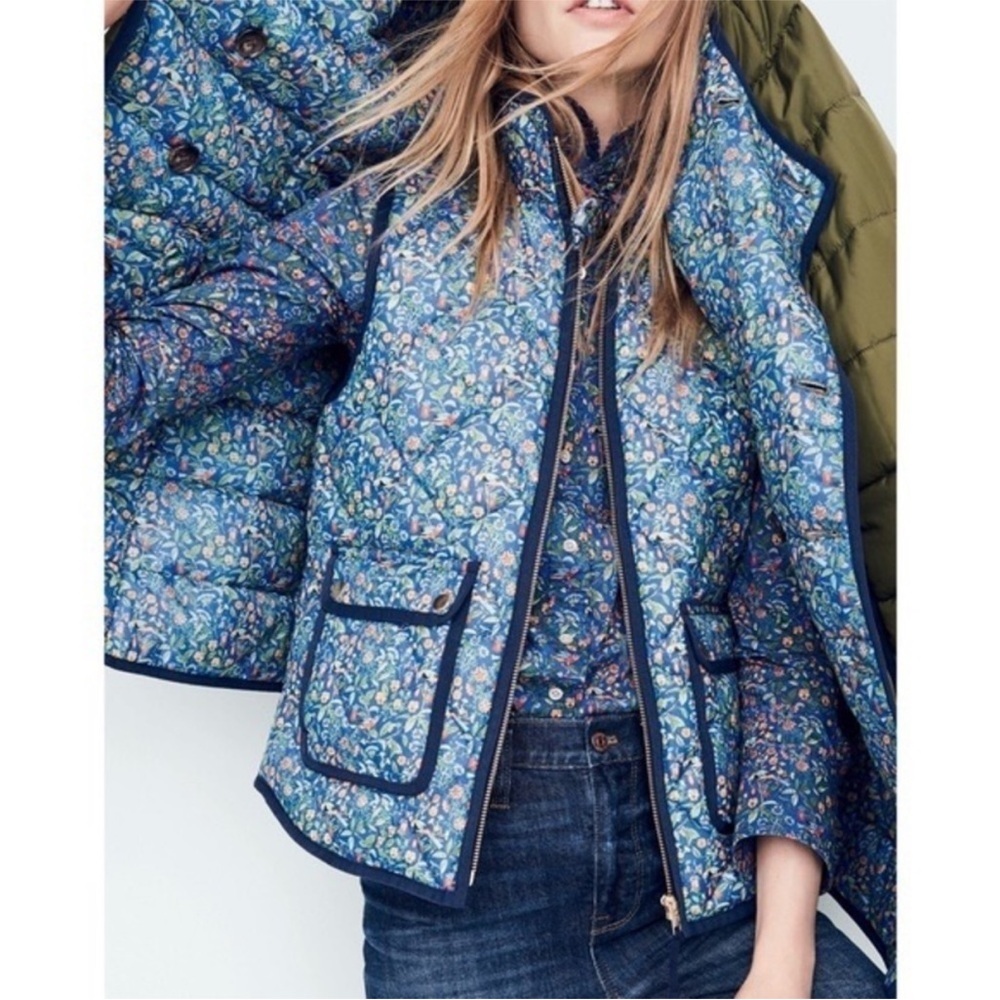 J.Crew x Liberty of London Catesby Floral Excursion Vest Quilted Puffer Small - Picture 1 of 14